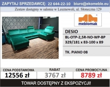 MEBLOMAK - DESIO - BL-OTP-2,5R-NO-WP-BP, TK. PIANO 08